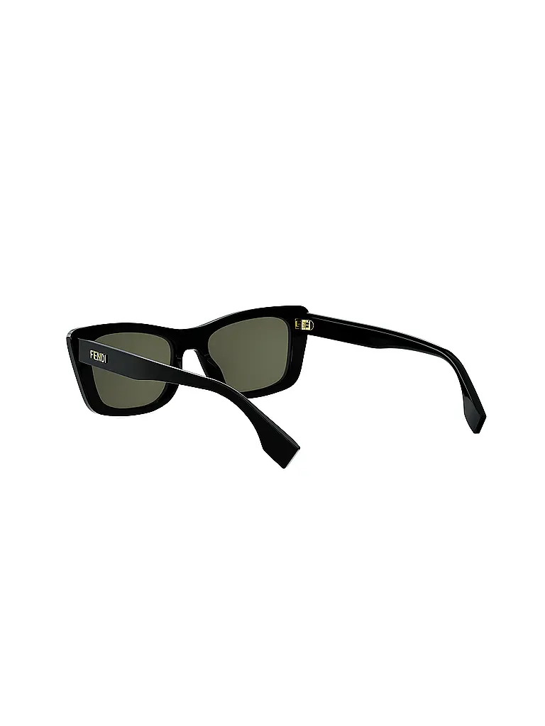 FENDI | Gafas de sol cuadradas negras con letras de FENDI | Negro