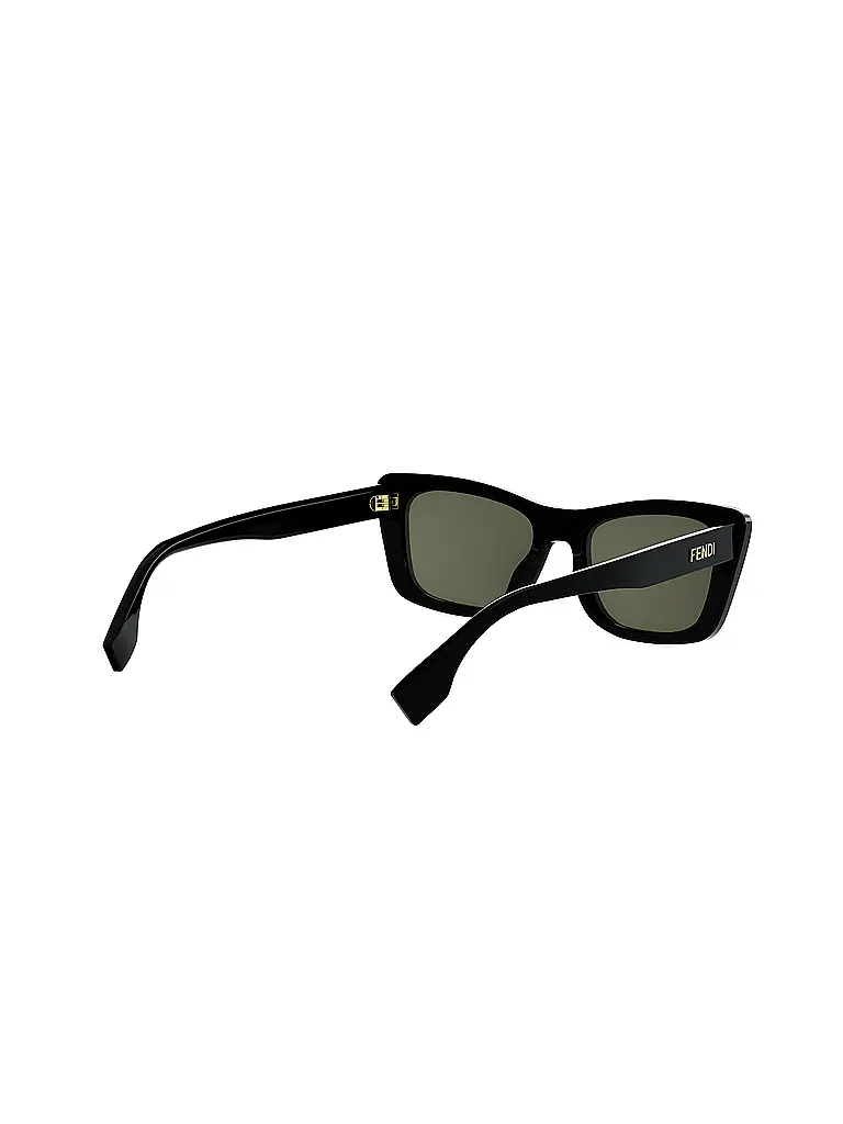 FENDI | Gafas de sol cuadradas negras con letras de FENDI | Negro