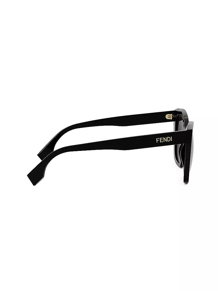 FENDI | Gafas de sol cuadradas negras con letras de FENDI | Negro