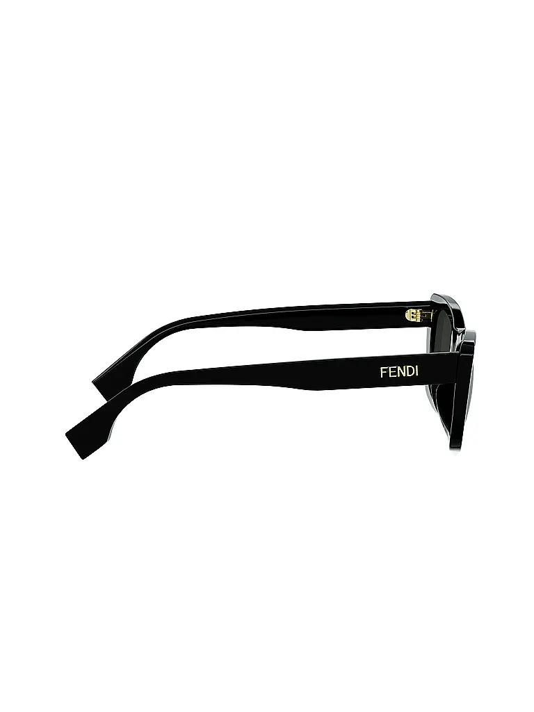 FENDI | Gafas de sol cuadradas negras con letras de FENDI | Negro