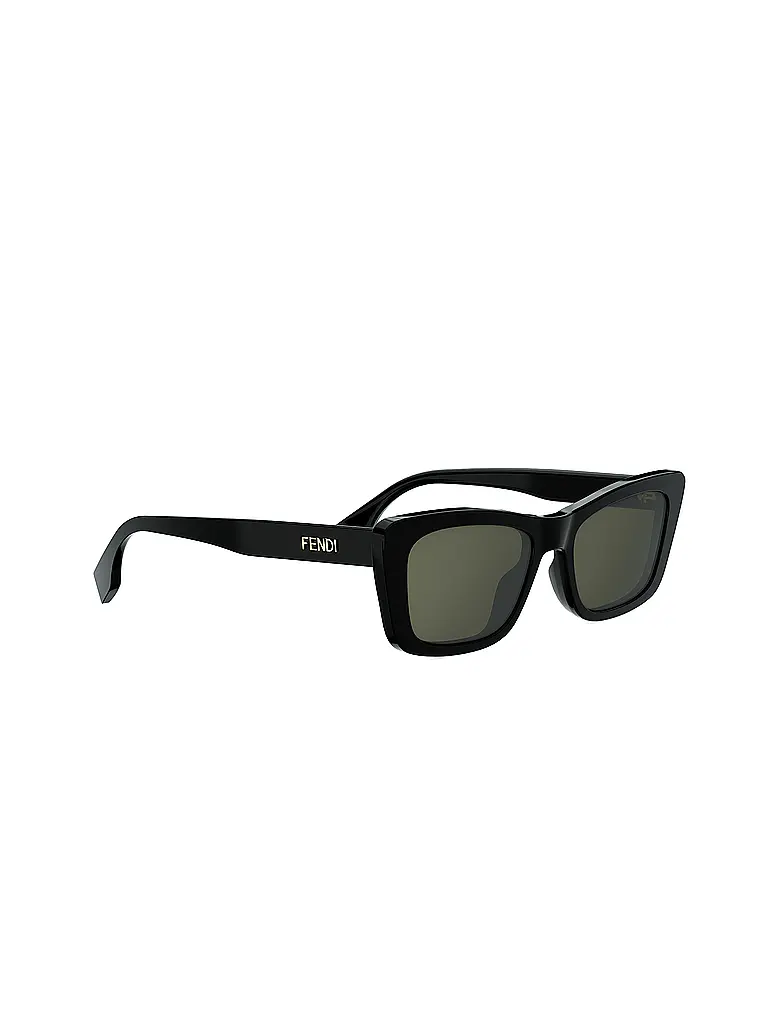 FENDI | Gafas de sol cuadradas negras con letras de FENDI | Negro