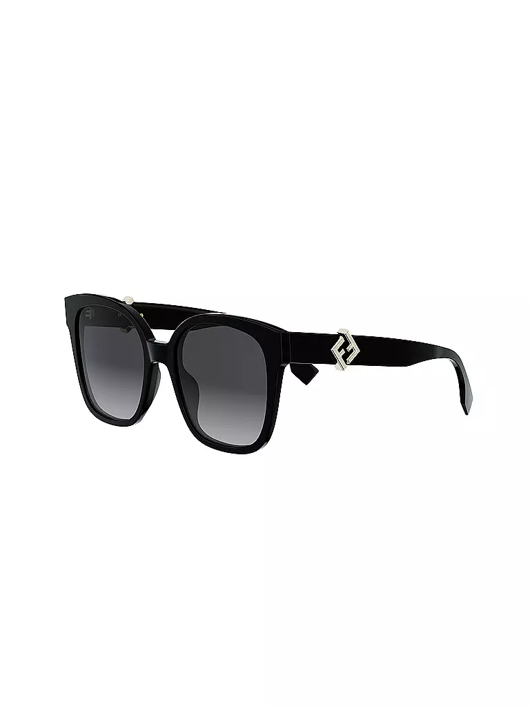 FENDI | Gafas de sol cuadradas negras FF Diamonds | Negro