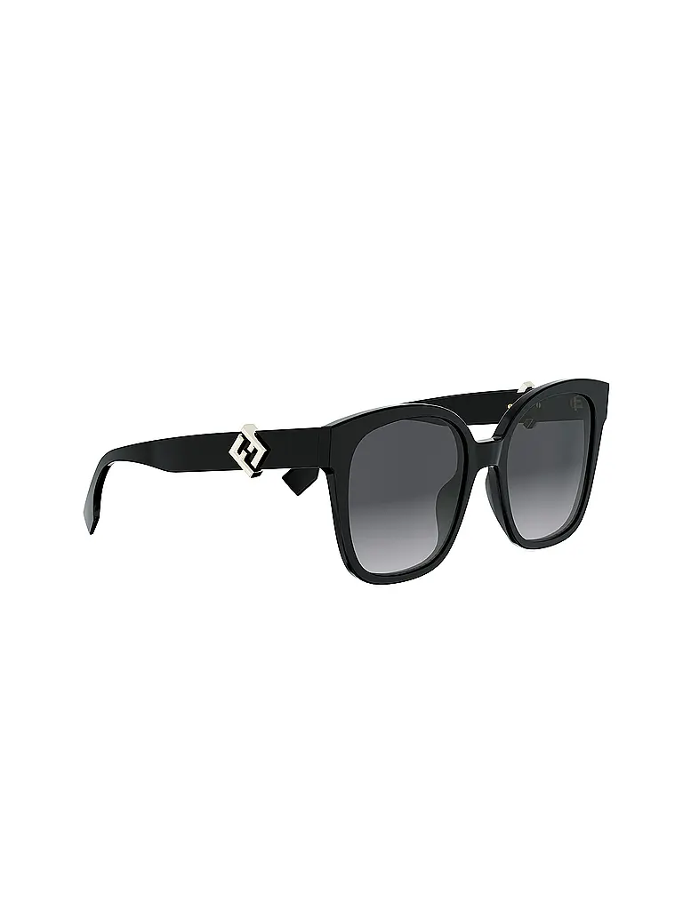 FENDI | Gafas de sol cuadradas negras FF Diamonds | 