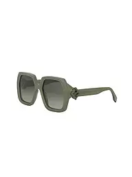 FENDI | Gafas de sol cuadradas verdes FF Diamonds | Oliva