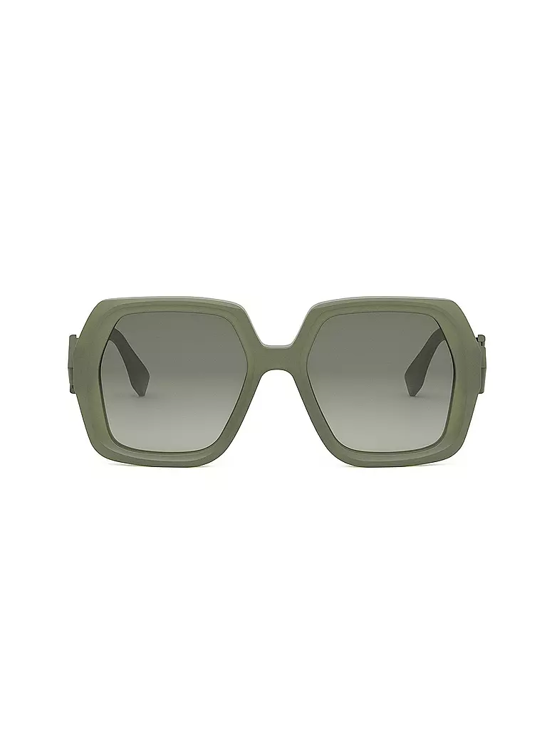 FENDI | Gafas de sol cuadradas verdes FF Diamonds | 