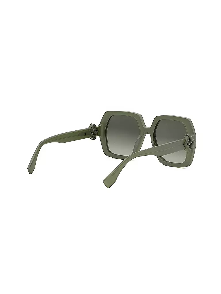 FENDI | Gafas de sol cuadradas verdes FF Diamonds | 
