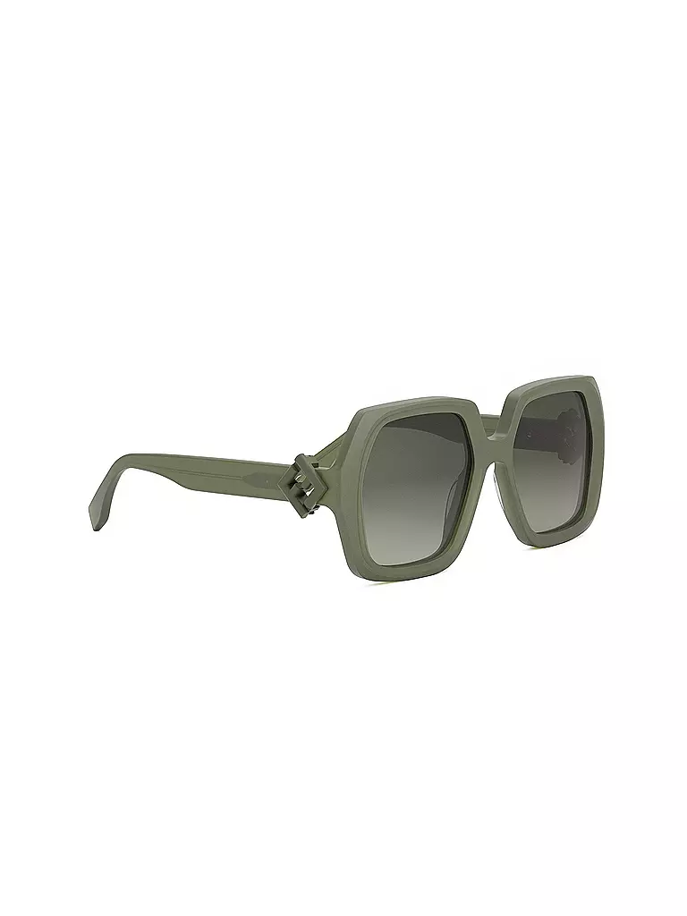 FENDI | Gafas de sol cuadradas verdes FF Diamonds | 