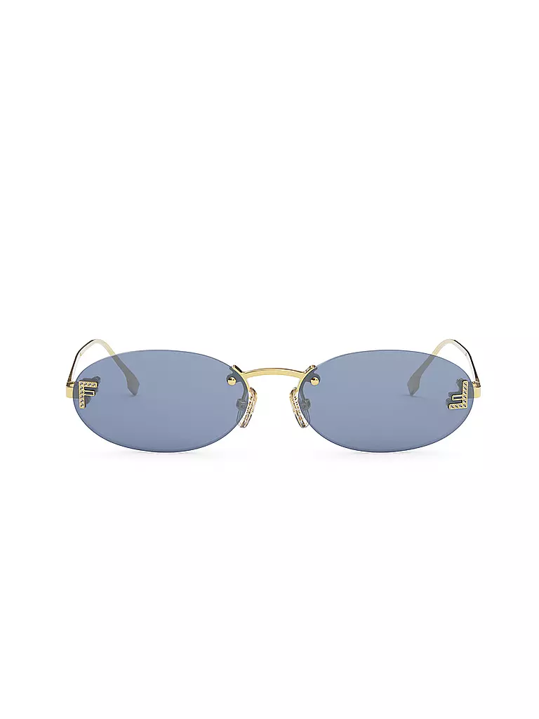 FENDI | Gafas de sol ovaladas doradas FENDI First Crystal | Oro