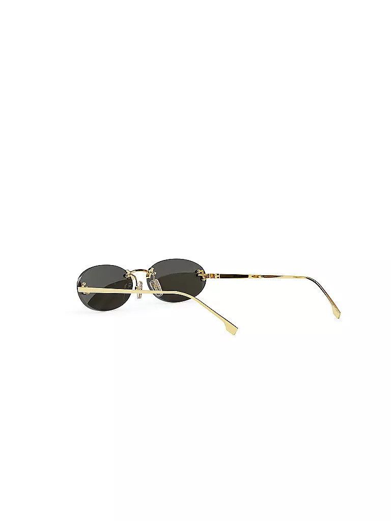 FENDI | Gafas de sol ovaladas doradas FENDI First Crystal | Oro