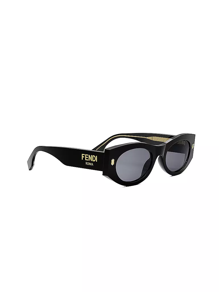 FENDI | Gafas de sol ovaladas negras FENDI Roma |