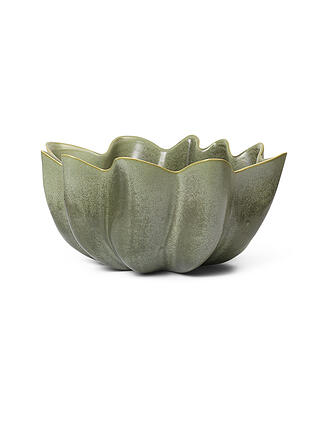 FERM LIVING | Cuenco de cerámica NIUM 22cm Dark Sage