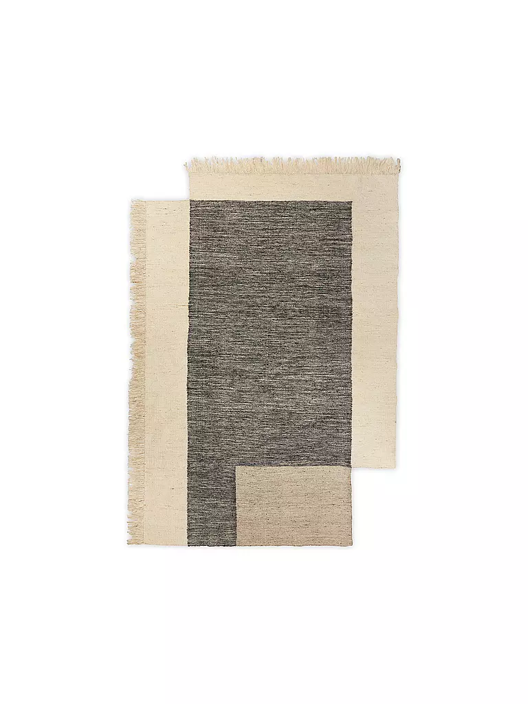 FERM LIVING | Alfombra COUNTER RUG 200x300 Charcoal Off-white | Multicolor