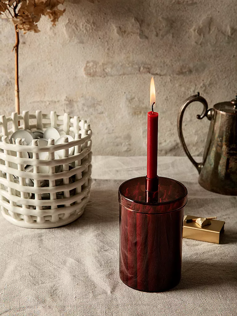 FERM LIVING | Cesta de almacenamiento Ceramic Small Offwhite | 