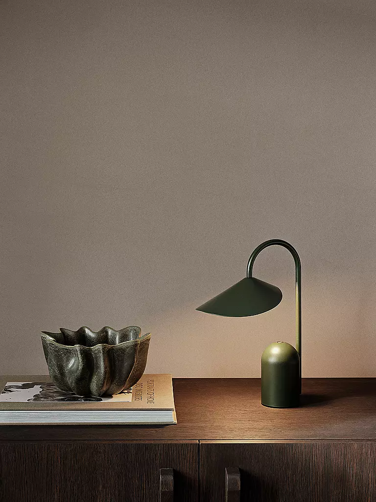 FERM LIVING | Cuenco de cerámica NIUM 22cm Dark Sage |