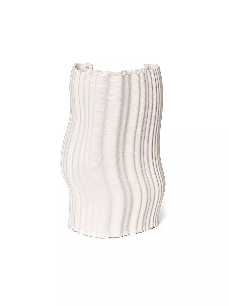 FERM LIVING | Jarrón MOIRE 30cm Blanco hueso | 
