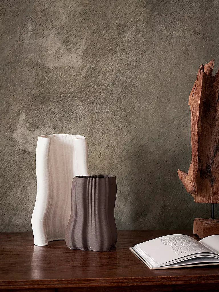 FERM LIVING | Jarrón MOIRE 30cm Blanco hueso | 