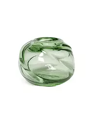 FERM LIVING | Jarrón Water Swirl 16cm Redondo | Verde