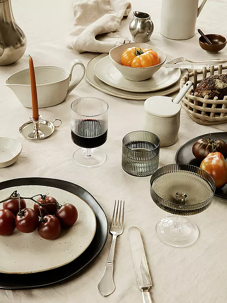 FERM LIVING | Juego de 2 copas de vino RIPPLE | Transparente