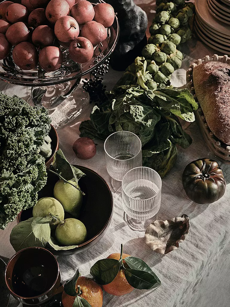 FERM LIVING | Juego de 2 copas de vino RIPPLE | Transparente