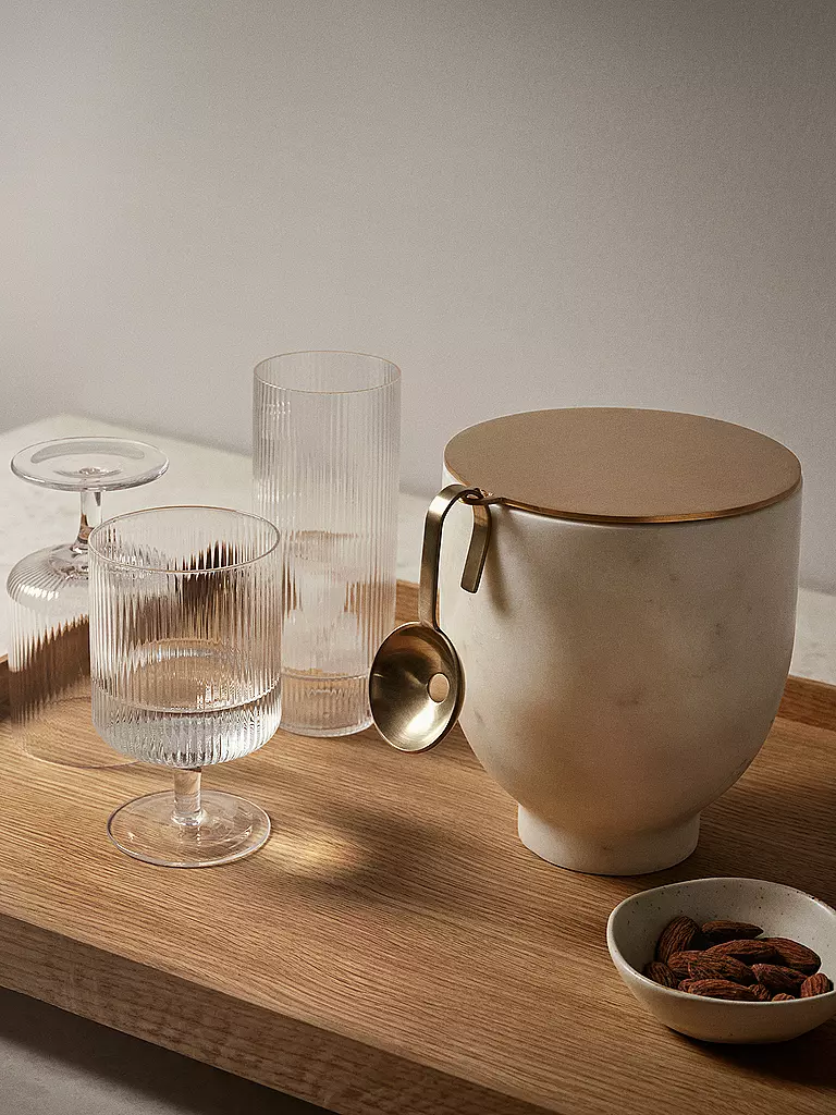 FERM LIVING | Juego de 2 copas de vino RIPPLE | Transparente