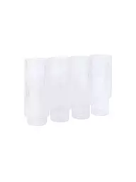 FERM LIVING | Juego de 4 vasos de tubo RIPPLE | Transparente