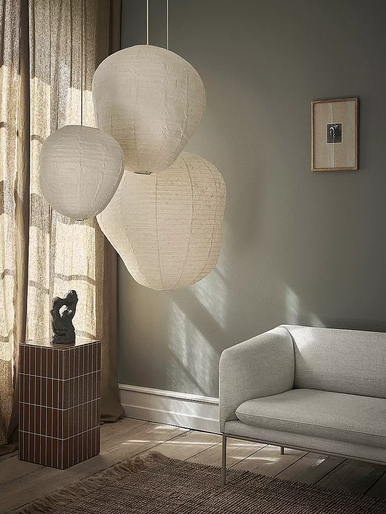 FERM LIVING | Pantalla de lámpara KURBIS 60 Natural | Crema