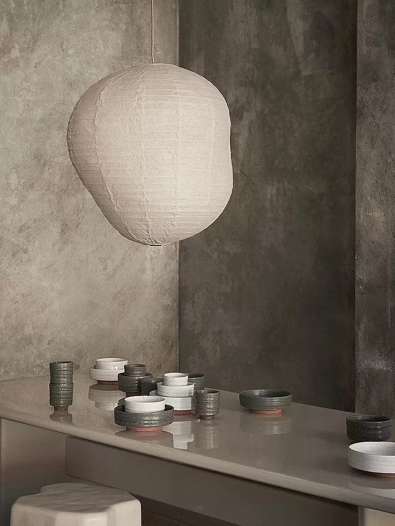FERM LIVING | Pantalla de lámpara KURBIS 60 Natural | Crema