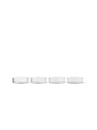 FERM LIVING | Set de 4 cuencos Ripple Clear | Transparente