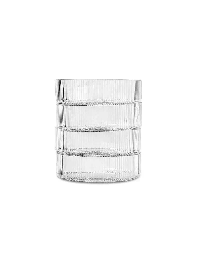FERM LIVING | Set de 4 cuencos Ripple Clear | 