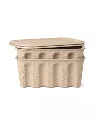 FERM LIVING | Set de cajas de almacenamiento Paper Pulp Small 2 unidades | Marrón claro