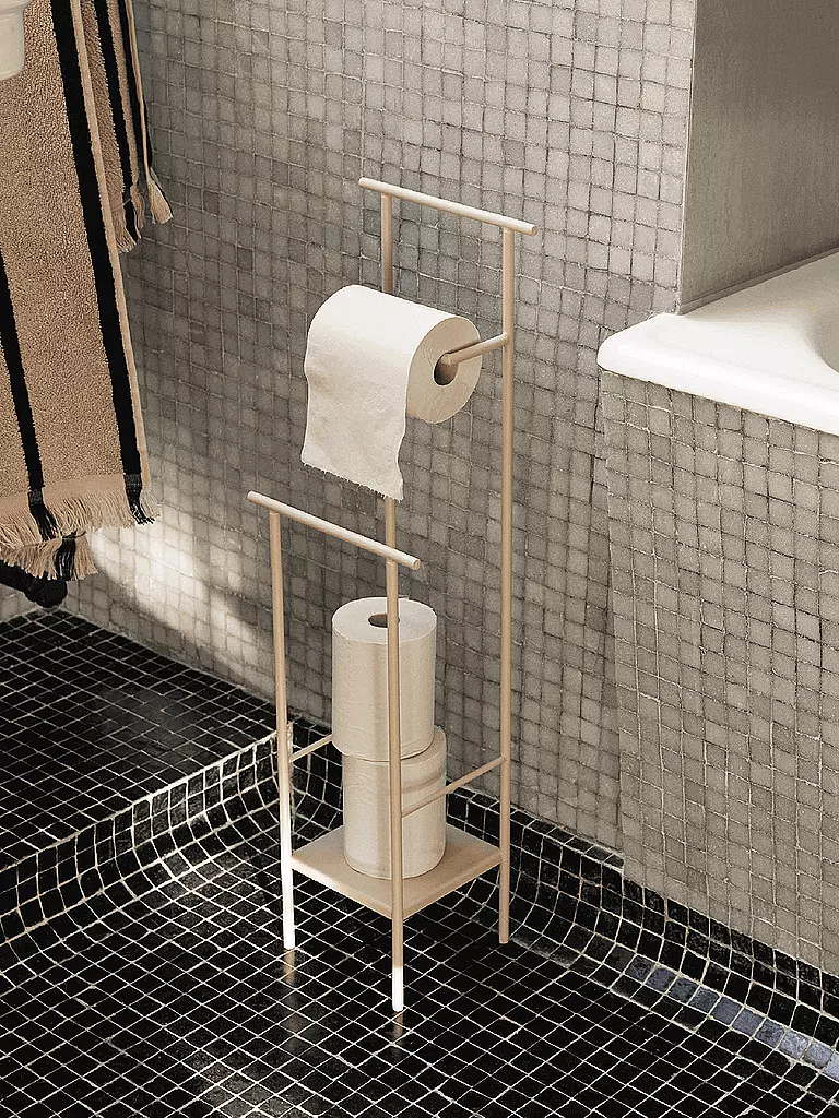 FERM LIVING | Soporte para papel higiénico DORA Cashmere | Beige