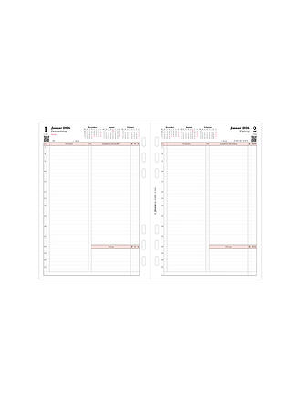 FILOFAX | Recambio de calendario Día Profesional alemán A5 2026