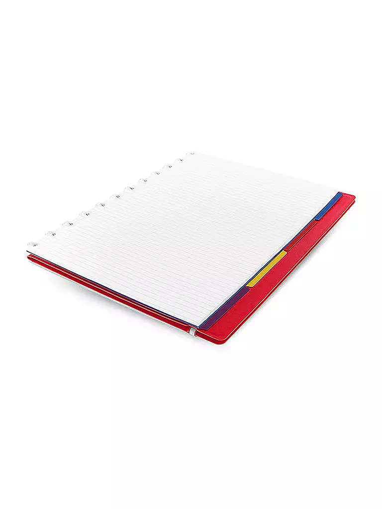 FILOFAX | Cuaderno A4 recargable RAYADO ROJO |