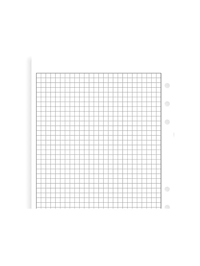 FILOFAX | Notizpapier weiß kariert - A5 | Blanco