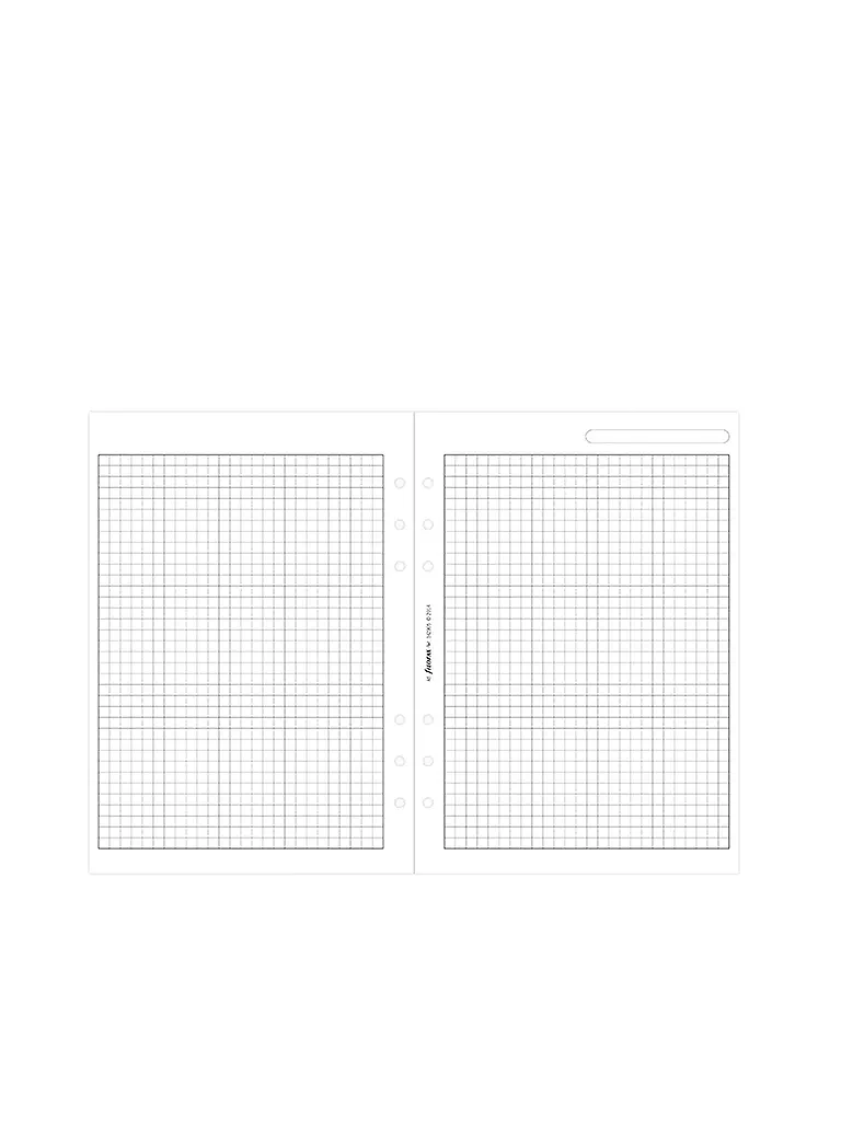 FILOFAX | Notizpapier weiß kariert - A5 | Blanco