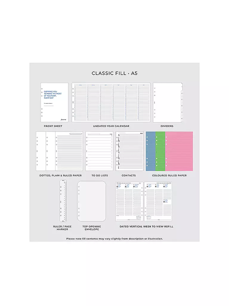 FILOFAX | Organizador A5 Domino Soft | 