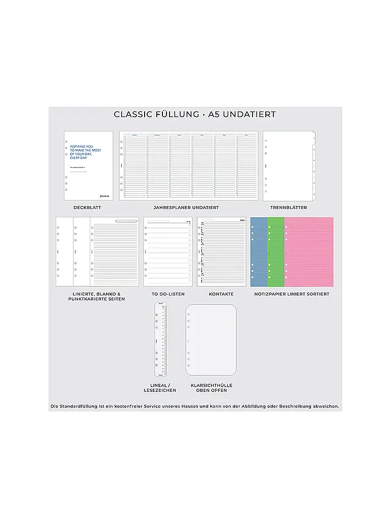 FILOFAX | Organizador A5 The Original Dark Aqua | 