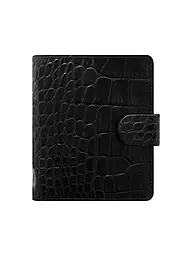FILOFAX | Organizador de bolsillo Classic Croc Ebony | Negro