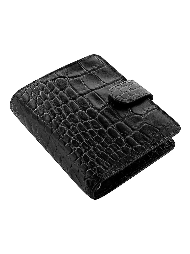 FILOFAX | Organizador de bolsillo Classic Croc Ebony | 