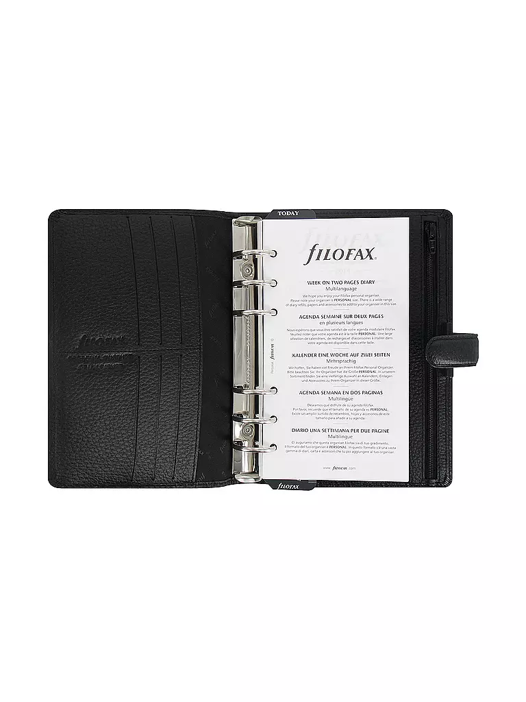 FILOFAX | Organizador Filofax Finsbury Personal Negro | Negro