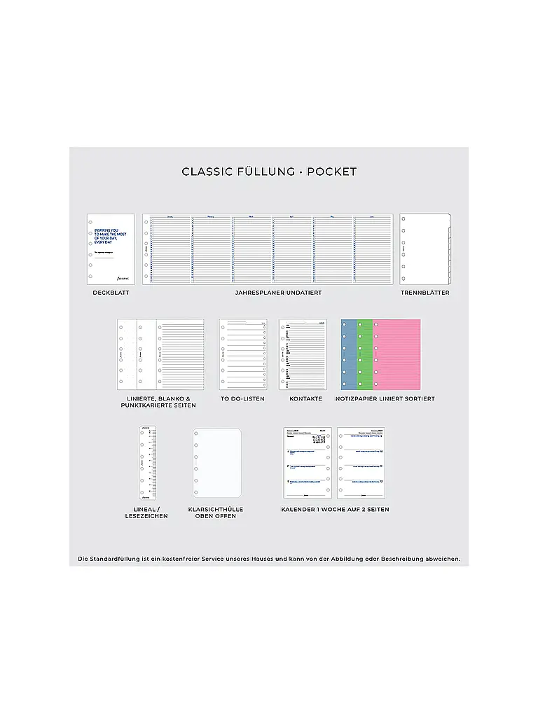 FILOFAX | Organizador Metropol de bolsillo negro | Negro