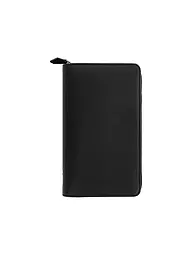 FILOFAX | Organizador personal compacto Saffiano con cremallera negro 2021 | Negro