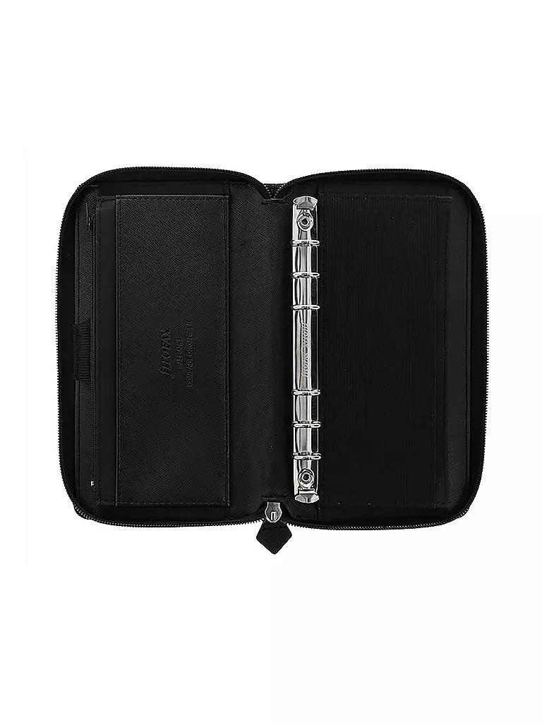 FILOFAX | Organizador personal compacto Saffiano con cremallera negro 2021 | 