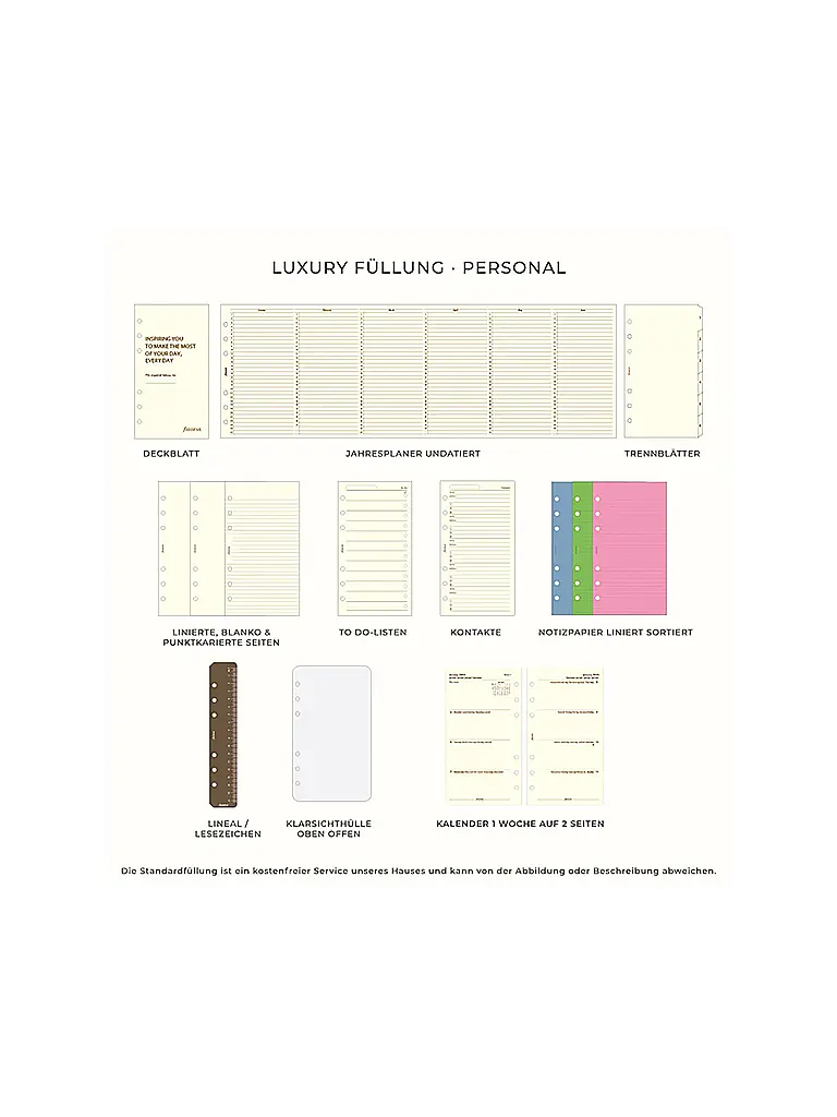 FILOFAX | Organizador personal Holborn marrón medio | Marrón