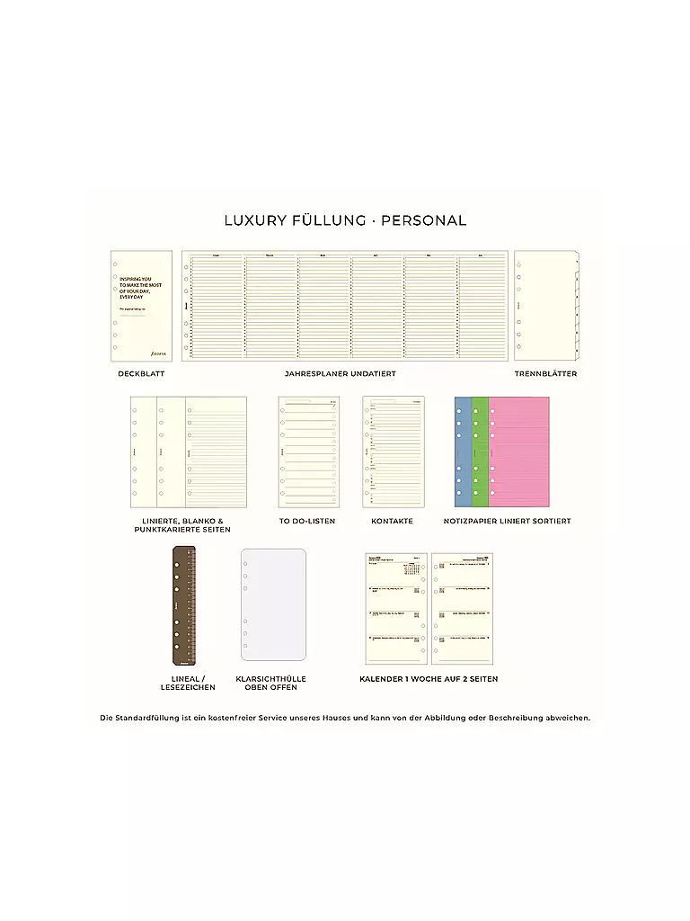 FILOFAX | Organizador personal MALDEN Black | Negro