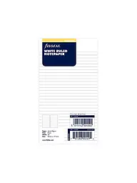 FILOFAX | Papel de notas blanco rayado - Personal | Blanco