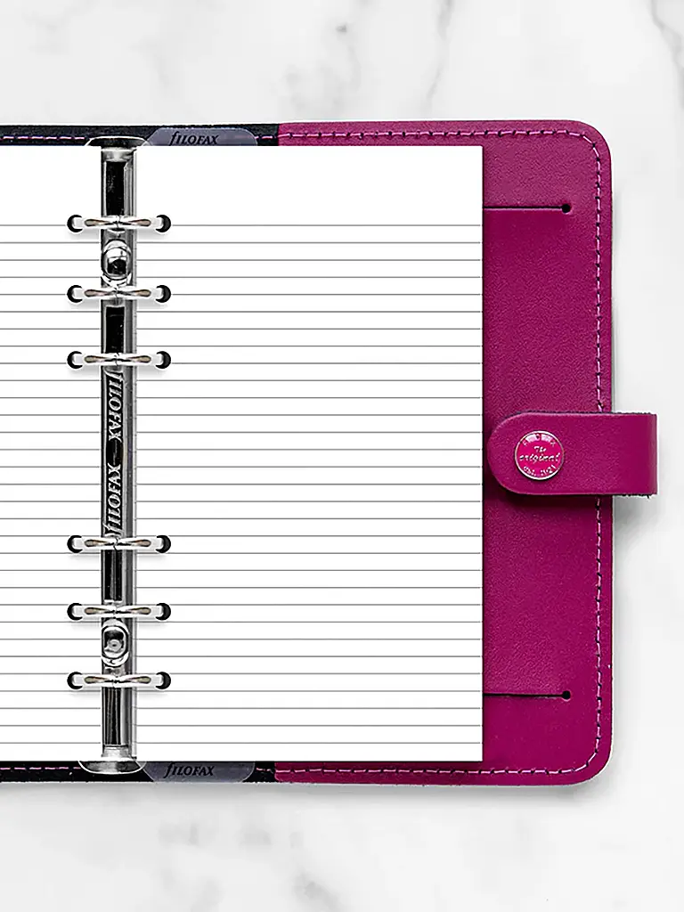 FILOFAX | Papel de notas blanco rayado - Personal | Blanco