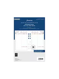 FILOFAX | Recambio de calendario Día Profesional alemán A5 2026 | Blanco