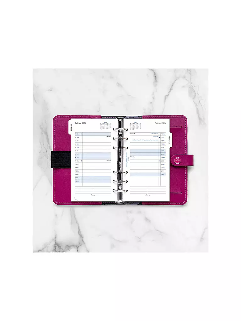 FILOFAX | Recambio de calendario mensual Alemán Personal 2026 | 