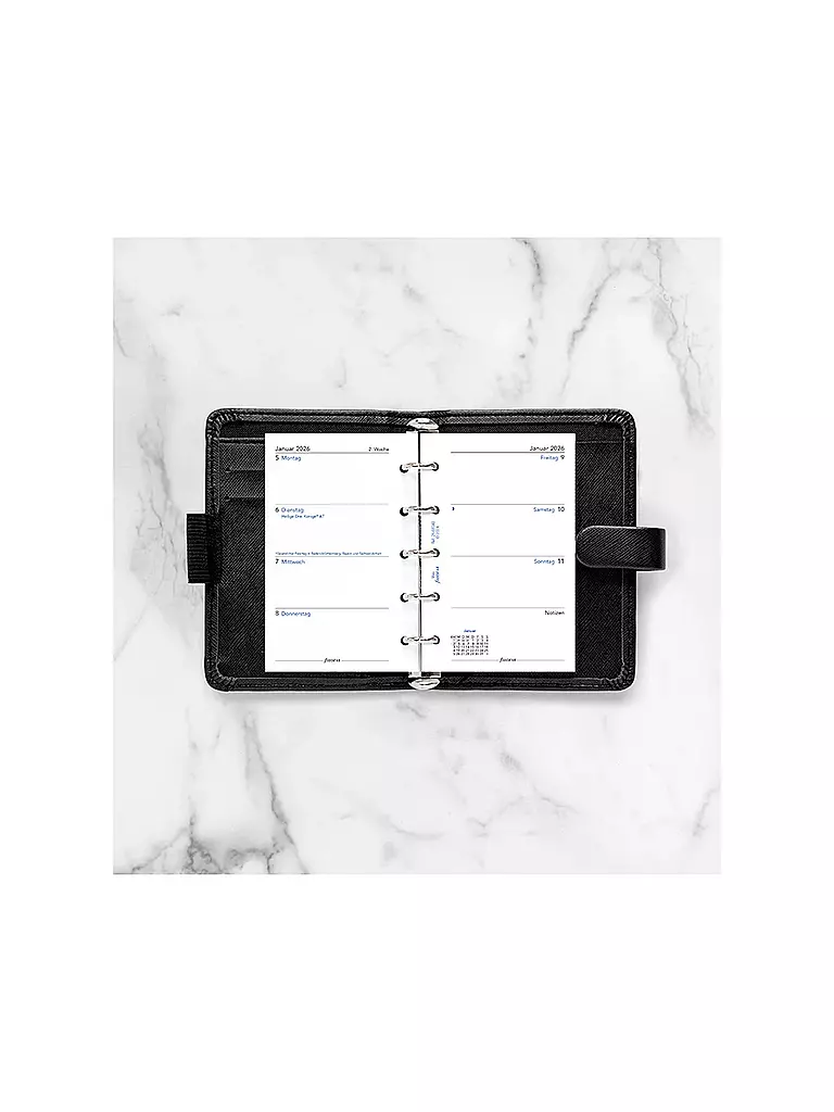 FILOFAX | Recambio de calendario Mini Semana Alemán 2026 | 